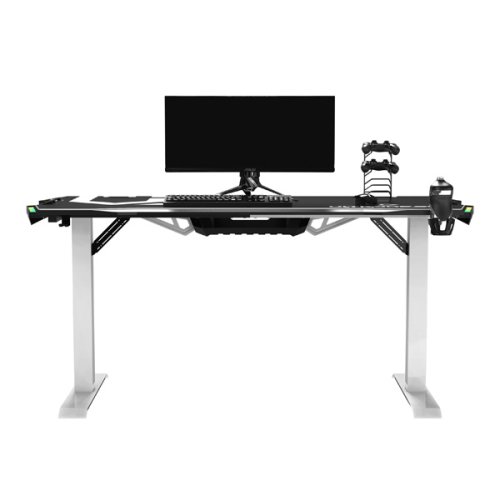 ULTRADESK Herní stůl FORCE SNOW 166×70 cm — bílá