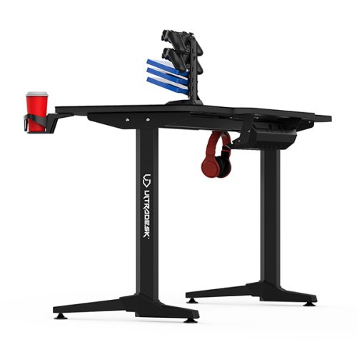 ULTRADESK Herní stůl FRAG 140×66 cm — více barev - Vyberte variantu: Frag černá