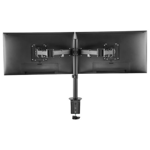ULTRADESK Polohovatelný držák SKELETON Double pro 2 monitory — černá