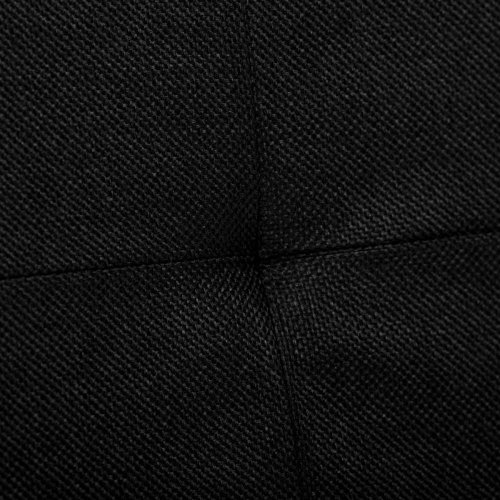 Taburet s úložným prostorem, látka černá - Brevné variany: Šedá