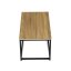 Stůl konferenční, 90x48x41 cm, MDF, dekor divoký dub, černý kov - Brevné variany: OLW
