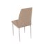 Židle jídelní, béžová látka, šedé kovové nohy - Brevné variany: Hnědá