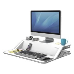 Pracovní stanice, Sit-Stand Lotus, bílá, plast-kov, Fellowes