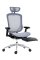 Kancelářská židle Antares BAT NET PDH + FOOTREST — šedá