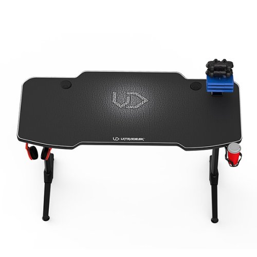 ULTRADESK Herní stůl FRAG 140×66 cm — více barev - Vyberte variantu: Frag černá