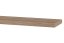 Polička nástěnná 120 cm, MDF, barva černý vysoký lesk, baleno v ochranné fólii