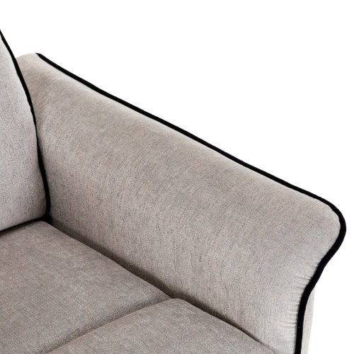 TV křeslo, šedá látka, manuální polohování
