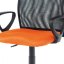 Kancelářská židle, látka MESH šedá / černá, plyn.píst - Brevné variany: Oranžová