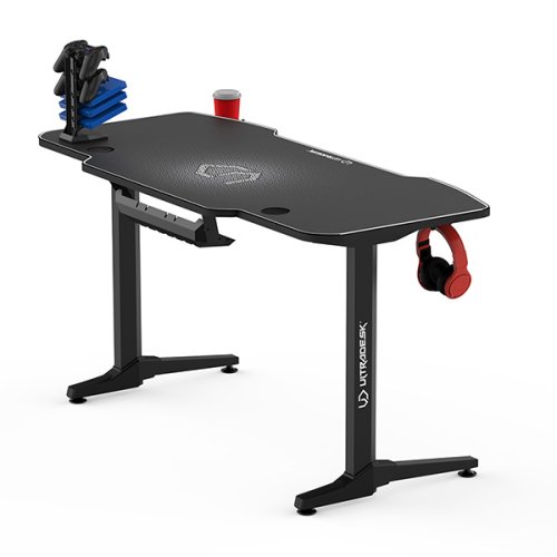 ULTRADESK Herní stůl FRAG 140×66 cm — více barev - Vyberte variantu: Frag černá
