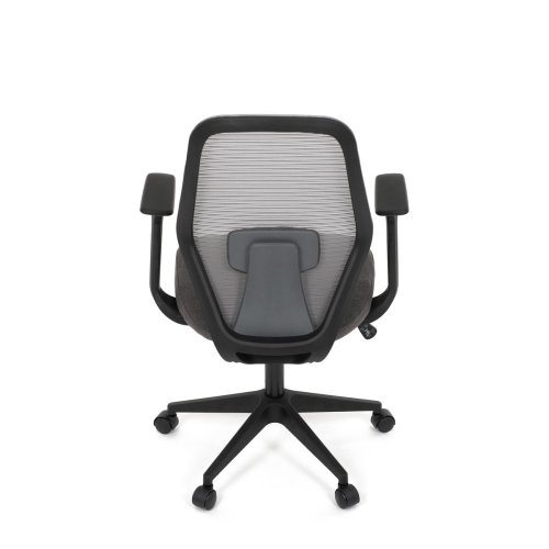 Židle kancelářská, látka černá, houpací mechanismus, kolečka pro tvrdé povrchy - Brevné variany: Černá