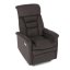 TV a relaxační křeslo s elektrickým ovládáním, potah hnědá látka