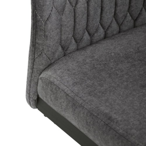 Židle jídelní, cappucino látka, černý kov