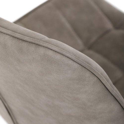 Židle kancelářská, černá látka v dekoru broušené kůže, černý kovový kříž - Brevné variany: GRN3