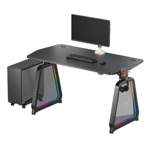 ULTRADESK Herní stůl BOOSTER 136×70,5 cm — černá