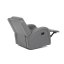 TV a relaxační křeslo, manuální polohování, potah šedá látka v dekoru kůže - Brevné variany: Šedá