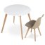 Židle jídelní, cappuccino plast, CT-X7055 CAP