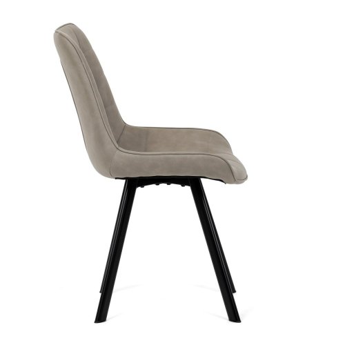 Židle jídelní, černá látka v dekoru broušené kůže, černý kov - Brevné variany: GRN3