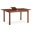 Jídelní stůl rozkládací 120+30x80x74 cm, deska MDF, dýha, nohy masiv, tmavý buk