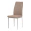 Židle jídelní, béžová látka, šedé kovové nohy - Brevné variany: Hnědá