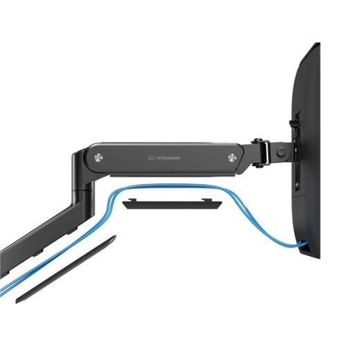 ULTRADESK Polohovatelný držák BRANCH Double pro 2 monitory — černá