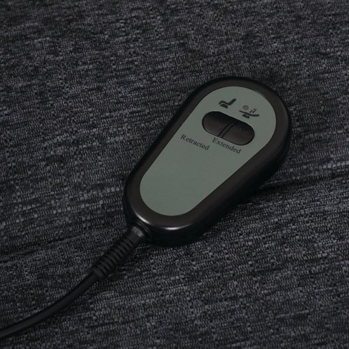 Křeslo polohovací elektrické, 1 motor, krémová látka, bezdrátové nabíjení pro mobilní telefon - Brevné variany: Šedá