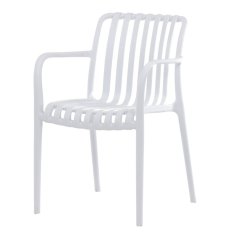 Židle jídelní, stohovatelná, cappucino plast