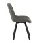Židle jídelní, černá látka v dekoru broušené kůže, černý kov - Brevné variany: GRN3