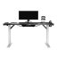 ULTRADESK Herní stůl FORCE SNOW 166×70 cm — bílá