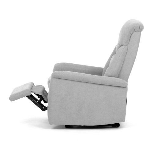 TV a relaxační křeslo s elektrickým ovládáním, potah hnědá látka