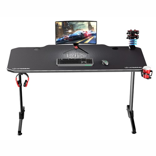 ULTRADESK Herní stůl FRAG 140×66 cm — více barev - Vyberte variantu: Frag černá