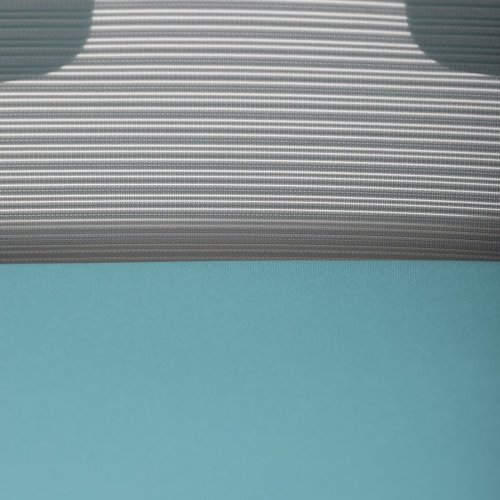 Židle kancelářská, bílý plast, šedý MESH a modrá látka, plastový kříž, houpací mechanismus. - Brevné variany: Červená