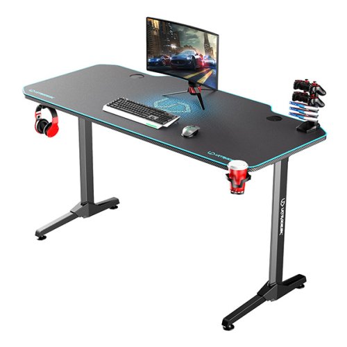 ULTRADESK Herní stůl FRAG 140×66 cm — více barev - Vyberte variantu: Frag černá