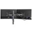 ULTRADESK Polohovatelný držák SKELETON Double pro 2 monitory — černá