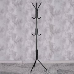 Stojanový věšák s výškou 170,5 cm — černá