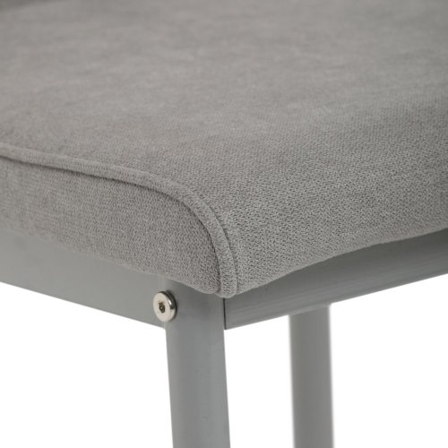 Židle jídelní, béžová látka, šedé kovové nohy - Brevné variany: Hnědá