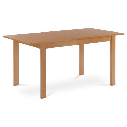 Jídelní stůl rozkládací 120+30x80x74 cm, deska MDF, dýha, nohy masiv, tmavý buk - Brevné variany: Třešeň