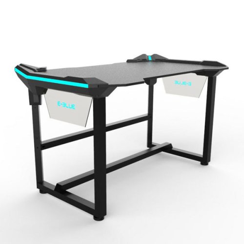 E-blue Herní stůl EGT536BK 136,5×80,3cm — černá