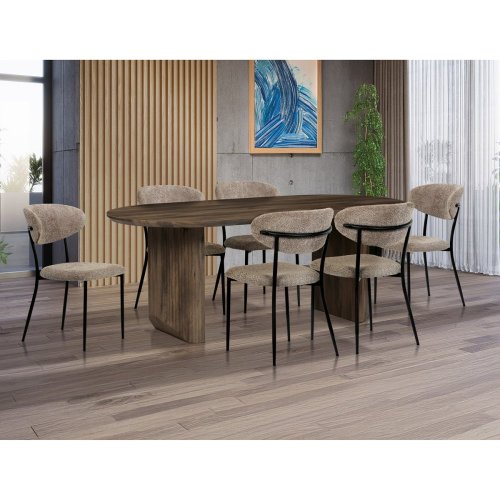 Stůl jídelní, 200x100x76 cm, MDF deska, 3D dekor dub san remo.