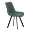 Židle jídelní, černá látka v dekoru broušené kůže, černý kov - Brevné variany: GRN3