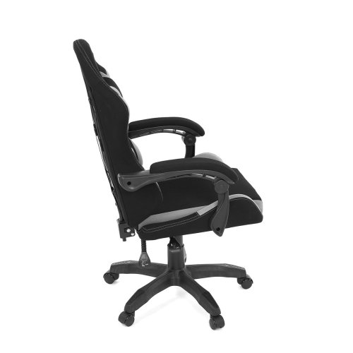 Kancelářské křeslo, permanentní kontakt s aretací, černá látka, KA-R209 GREY - Brevné variany: Šedá