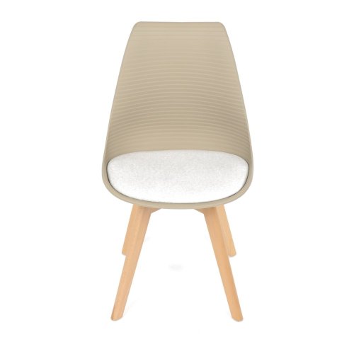 Židle jídelní, cappuccino plast, CT-X7055 CAP