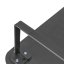 Podstavec pod monitor, prostor pro klávesnici, rychlá montáž, černý, ocel, dřevotříska, 20 kg nosnost, Powerton, ergo