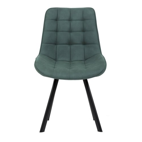 Židle jídelní, černá látka v dekoru broušené kůže, černý kov - Brevné variany: GRN3