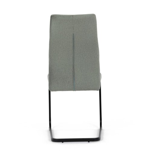 Židle jídelní, cappucino látka, černý kov