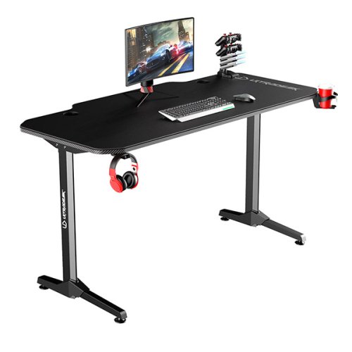 ULTRADESK Herní stůl FRAG 140×66 cm — více barev - Vyberte variantu: Frag černá