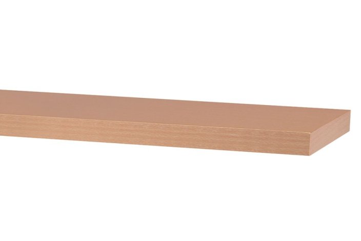 Polička nástěnná 120 cm, MDF, barva černý vysoký lesk, baleno v ochranné fólii