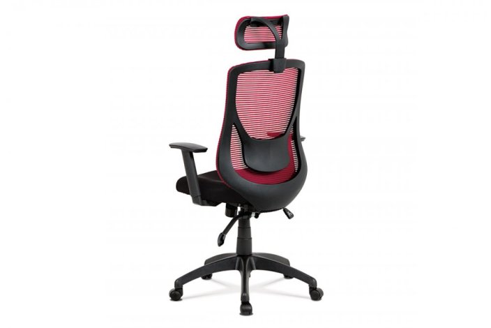 Kancelářská židle, synchronní mech., černá MESH, plast. kříž