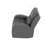 TV a relaxační křeslo, manuální polohování, potah šedá látka v dekoru kůže - Brevné variany: Šedá