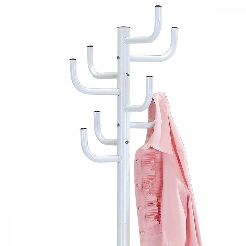 Věšák stojanový, kovová konstrukce, černý leský lak, výška 182 cm, nosnost 10 kg - Brevné variany: Černá