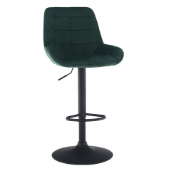 Barová židle, tmavozelená Velvet látka, CHIRO NEW (0000299530) — Memela.cz